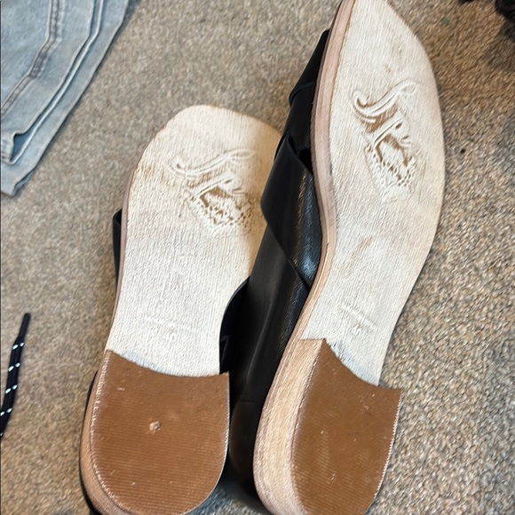 Free People size 40 Black Women's open toe Shoes - Picture 4 of 5